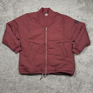 NWOT Free People Movement Midnight Moon Solid Bomber Jacket‎ Wine Womens Small